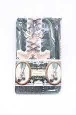 画像1: abilletage / ANKLE DECORATION DIAMOND＆CLUB コルセットタイツ  ダークグリーン H-26-05-10-001-GO-ZA-KB-ZH (1)