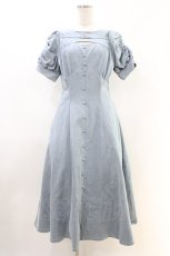 画像1: Rose Muse / denim puff sleeves dress Free サックス H-26-05-10-1028-LO-OP-NS-ZH (1)
