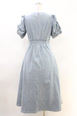 画像2: Rose Muse / denim puff sleeves dress Free サックス H-26-05-10-1028-LO-OP-NS-ZH (2)