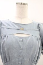 画像3: Rose Muse / denim puff sleeves dress Free サックス H-26-05-10-1028-LO-OP-NS-ZH (3)