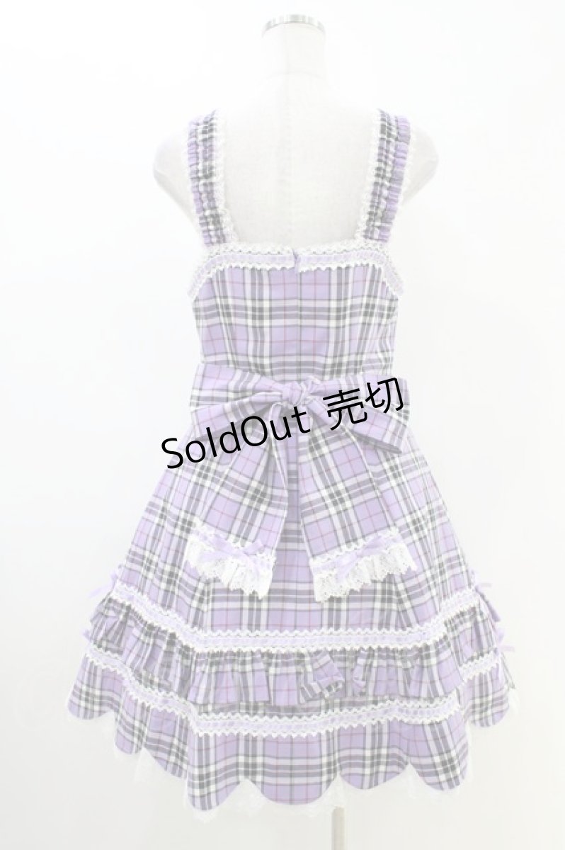 画像2: Angelic Pretty / ハートポッケジャンパースカート Free パープル H-26-05-10-1033-AP-OP-NS-ZH (2)