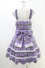 画像2: Angelic Pretty / ハートポッケジャンパースカート Free パープル H-26-05-10-1033-AP-OP-NS-ZH (2)
