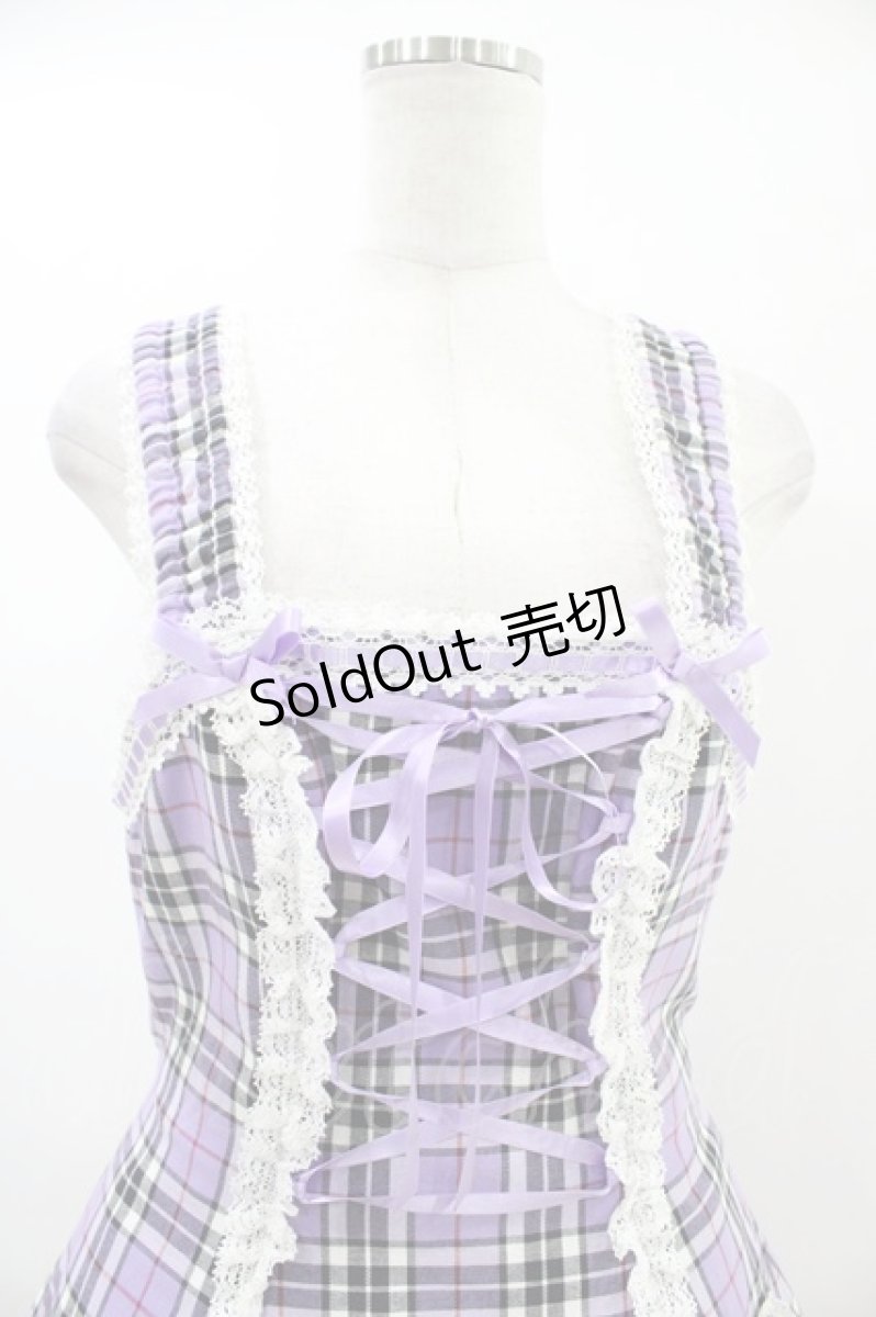 画像3: Angelic Pretty / ハートポッケジャンパースカート Free パープル H-26-05-10-1033-AP-OP-NS-ZH (3)
