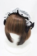 画像1: Angelic Pretty / Dolceフリルカチューシャ  ブラック H-26-05-10-1005-AP-AC-NS-ZH (1)