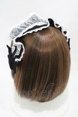 画像2: Angelic Pretty / Dolceフリルカチューシャ  ブラック H-26-05-10-1005-AP-AC-NS-ZH (2)
