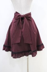 画像2: Secret Honey / サイドリボンハイウエストスカート M ワイン H-26-05-10-1044-CA-SK-NS-ZH (2)