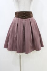 画像1: Secret Honey / コルセット風バッスルスカート M ピンク/ブラウン H-26-05-10-1045-CA-SK-NS-ZH (1)