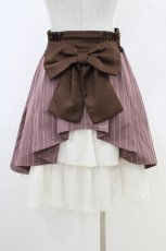 画像2: Secret Honey / コルセット風バッスルスカート M ピンク/ブラウン H-26-05-10-1045-CA-SK-NS-ZH (2)