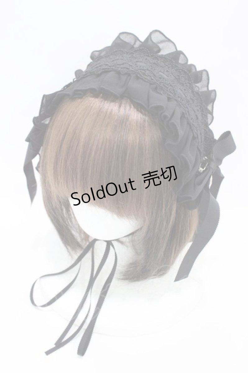 画像1: Hoshibako Works / ジェミニ・ローズ-スリム-ヘッドドレス  ブラック H-26-05-10-1007-LO-AC-NS-ZH (1)