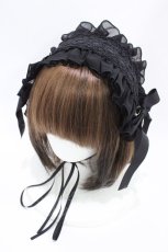 画像1: Hoshibako Works / ジェミニ・ローズ-スリム-ヘッドドレス  ブラック H-26-05-10-1007-LO-AC-NS-ZH (1)