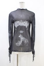 画像1: dependoll / tatoo sheer tops Free ブラック H-26-05-10-1057-LO-TO-NS-ZH (1)