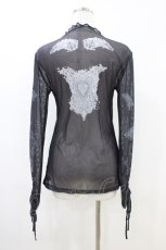 画像2: dependoll / tatoo sheer tops Free ブラック H-26-05-10-1057-LO-TO-NS-ZH (2)