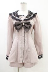 画像1: Secret Honey / レース襟セーラーセットアップ M ピンク H-26-05-10-1013-CA-OP-NS-ZH (1)