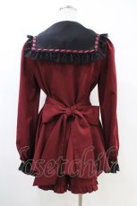 画像2: Secret Honey / セーラー襟セットアップ M ワイン H-26-05-10-1014-CA-OP-NS-ZH (2)