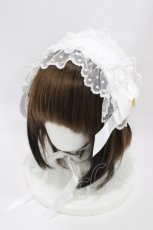 画像1: Angelic Pretty / レースハートチャームバラレースヘッドドレス  白 H-26-05-10-1002-AP-AC-NS-ZH (1)