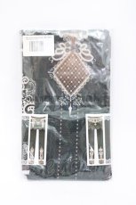 画像2: abilletage / ANKLE DECORATION DIAMOND＆CLUB コルセットタイツ  ダークグリーン H-26-05-10-001-GO-ZA-KB-ZH (2)
