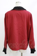 画像3: DearMyLove / クロス刺繍襟ブラウス 4L レッド/ブラック H-26-05-10-2001-LO-BL-NS-ZH (3)