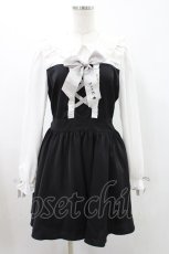 画像1: NieR Clothing / リボンフリルワンピース F 黒 H-26-05-10-015-PU-OP-AK-ZH (1)