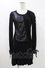 画像1: Ozz Croce / 龍刺繍切替チュニック  黒 H-26-05-10-026-OO-TO-AK-ZH (1)