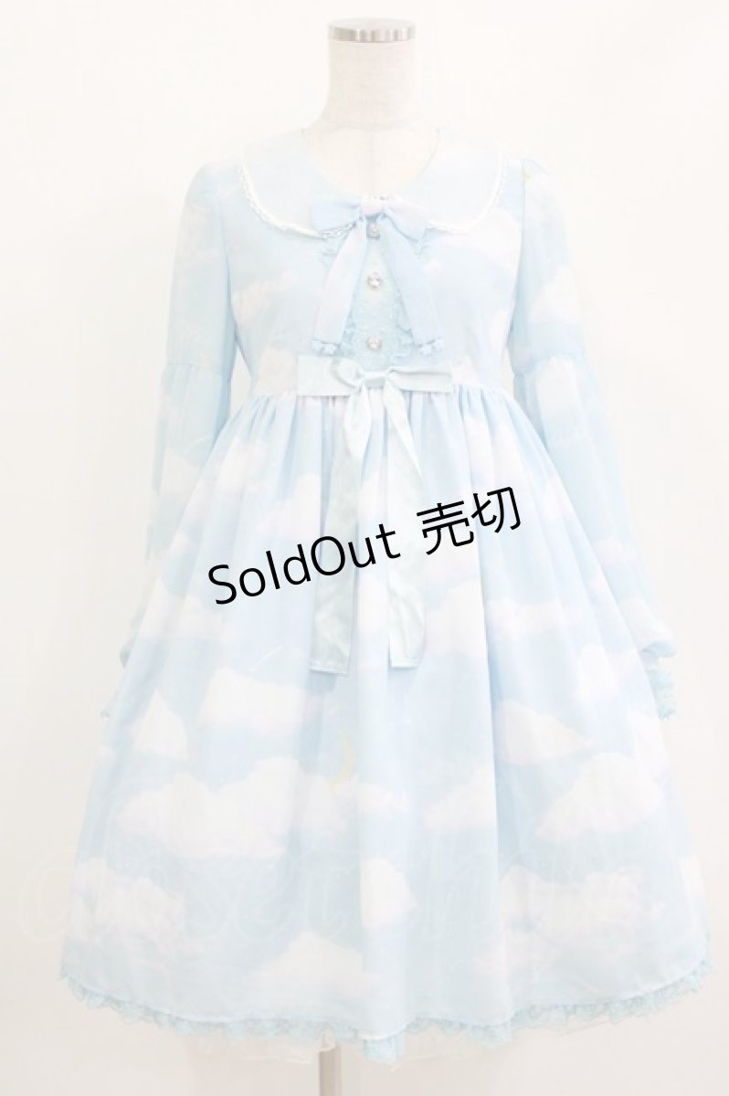 画像1: Angelic Pretty / Misty Skyワンピース Free サックス H-26-05-11-003-AP-OP-NS-ZH (1)