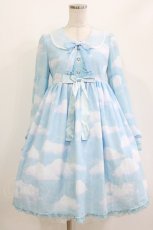 画像1: Angelic Pretty / Misty Skyワンピース Free サックス H-26-05-11-003-AP-OP-NS-ZH (1)