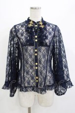 画像1: metamorphose / レース着物袖ブラウス Free ネイビー H-26-05-11-027-ME-BL-NS-ZH (1)