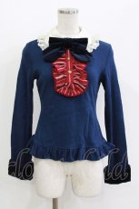 画像1: Angelic Pretty / Loyaltyレジメンジャボ付カットソー Free ネイビー H-26-05-11-031-AP-TO-NS-ZH (1)