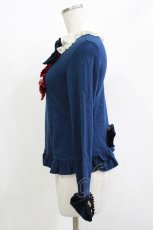 画像2: Angelic Pretty / Loyaltyレジメンジャボ付カットソー Free ネイビー H-26-05-11-031-AP-TO-NS-ZH (2)