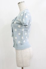 画像2: Angelic Pretty / 宝石リボンドットニットカーディガン Free サックス H-26-05-11-038-AP-TO-NS-ZH (2)