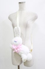 画像1: Angelic Pretty / おやすみBunnyぬいぐるみポーチ  白 H-26-05-11-039-AP-BG-NS-ZH (1)