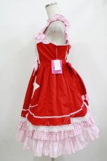 画像2: Angelic Pretty / 夢見るFantastic Balloonジャンパースカート Free アカ H-26-05-11-004-AP-OP-NS-ZH (2)