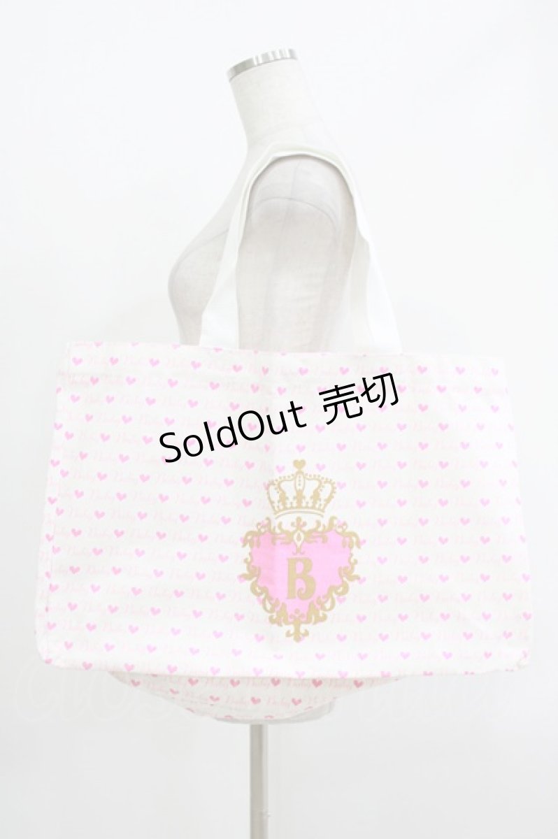 画像2: BABY,THE STARS SHINE BRIGHT / プリドロプリントトートBag  オフ白 H-26-05-11-041-BA-BG-NS-ZH (2)