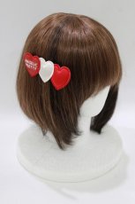 画像1: Angelic Pretty / Trio Heartクリップ  アカ H-26-05-11-051-AP-AC-NS-ZH (1)