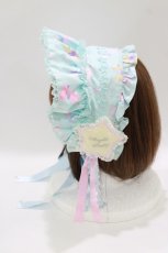 画像2: Angelic Pretty / Dreamy ベビールームハーフボンネット  サックス H-26-05-11-054-AP-ZA-NS-ZH (2)