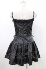 画像2: IMVAL / Leather Dress FREE 黒 H-26-05-11-1035-0-OP-AK-ZH (2)