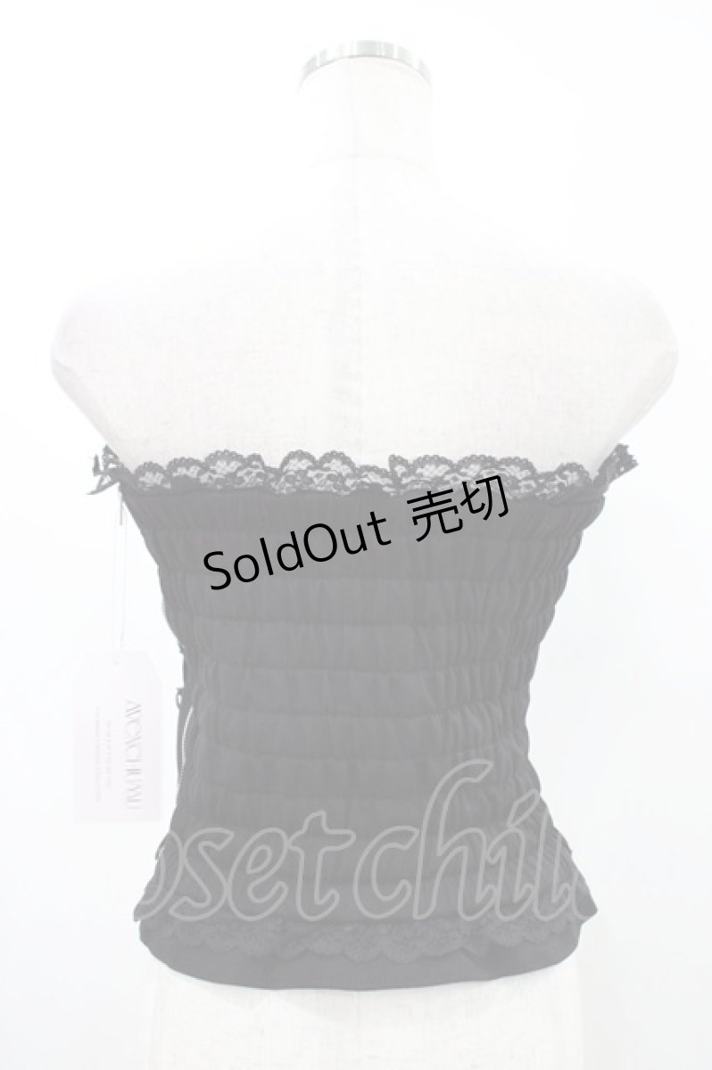 画像2: AVENCHUMU / Cross chain&ribbon corset F 黒 H-26-05-11-1040-LO-TO-AK-ZH (2)