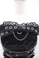 画像3: AVENCHUMU / Cross chain&ribbon corset F 黒 H-26-05-11-1040-LO-TO-AK-ZH (3)
