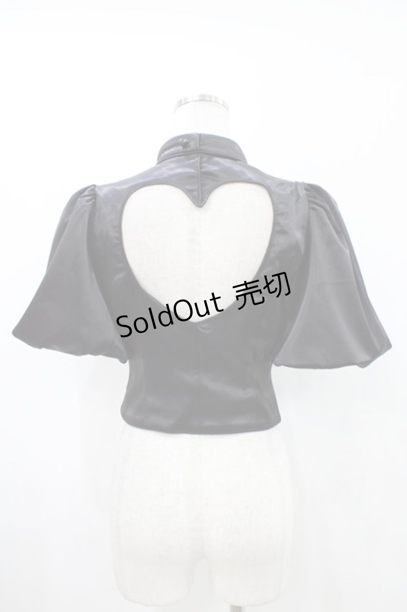 画像2: AVENCHUMU / Like a nurse heart blouse XS 黒 H-26-05-11-1045-LO-TO-AK-ZH (2)