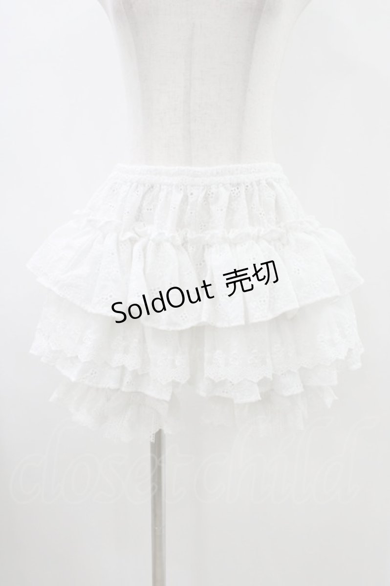 画像1: ATELIER PIERROT / Sanctuaire Lace Drawers  ホワイト H-26-05-11-1012-EL-PA-AK-ZH (1)