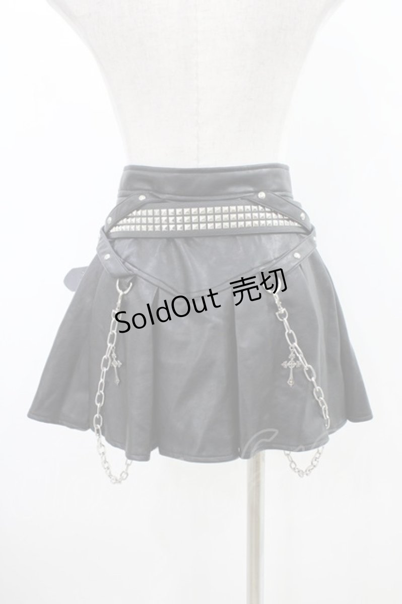 画像2: Grrr the Lipper / 昏睡レザープリーツスカート S 黒 H-26-05-11-1013-0-SK-AK-ZH (2)