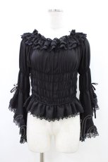 画像1: Vallee lys / Blossom Breeze Blouse  ブラック H-26-05-11-1016-GO-BL-KB-ZH (1)