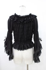 画像2: Vallee lys / Blossom Breeze Blouse  ブラック H-26-05-11-1016-GO-BL-KB-ZH (2)