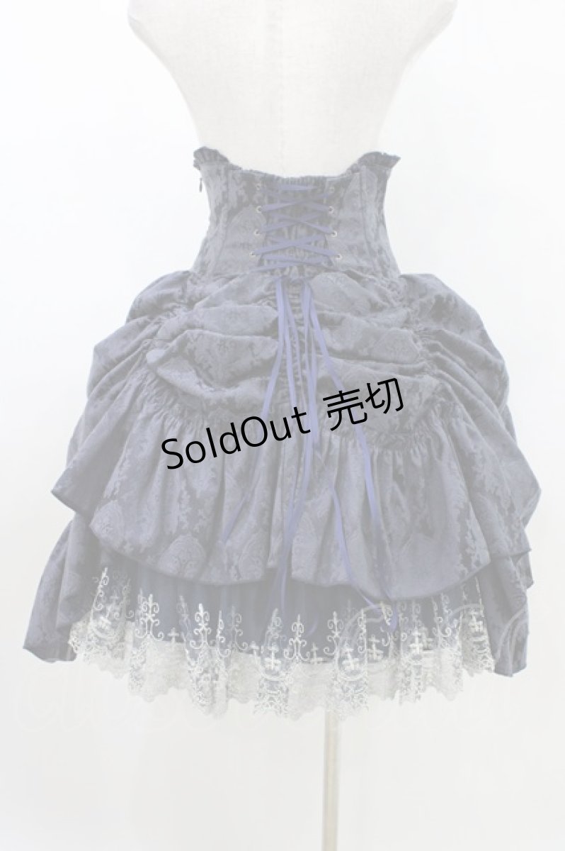 画像2: ATELIER PIERROT / “Eleanor”コルセットスカート  ネイビー H-26-05-11-1024-EL-SK-KB-ZH (2)