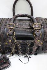画像3: Ozz oneste / パスケース付きレザーボストンバッグ  黒 H-26-05-11-1003-OO-BG-AK-ZH (3)