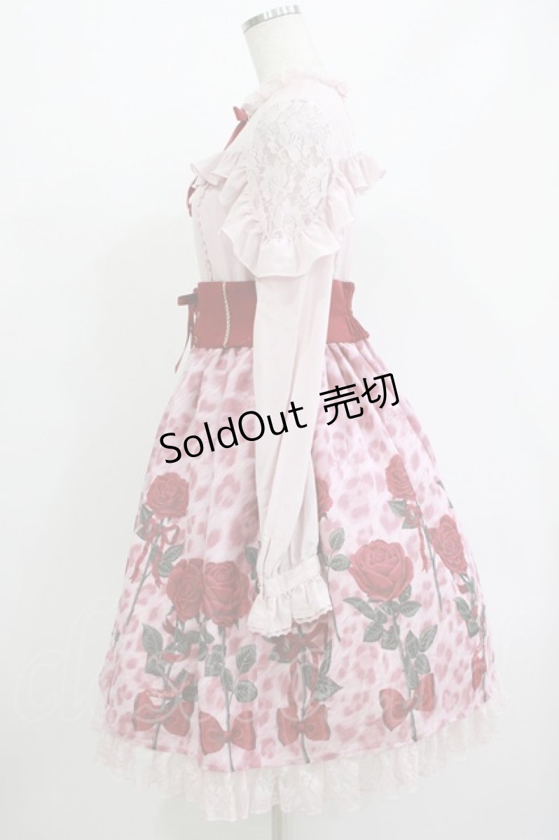画像2: Angelic Pretty / Rebecca Leopardワンピース Free ピンク H-26-05-11-001-AP-OP-NS-ZH (2)