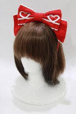 画像1: Angelic Pretty / ハートフルカチューシャ  アカ H-26-05-11-073-AP-AC-NS-ZH (1)