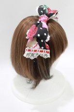 画像2: Angelic Pretty / Fresh Strawberry Dinerカチューシャ  ブラック H-26-05-11-077-AP-AC-NS-ZH (2)