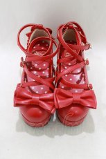 画像1: Angelic Pretty / Dreamyシューズ S レッド H-26-05-11-079-AP-SH-NS-ZH (1)
