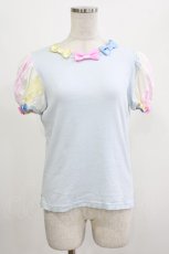 画像1: Angelic Pretty / マシュマロ袖カットソー Free サックス H-26-05-11-080-AP-TO-NS-ZH (1)