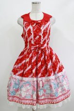 画像1: Angelic Pretty / MELODY TOYS襟付ジャンパースカートSet Free アカ H-26-05-11-009-AP-OP-NS-ZH (1)